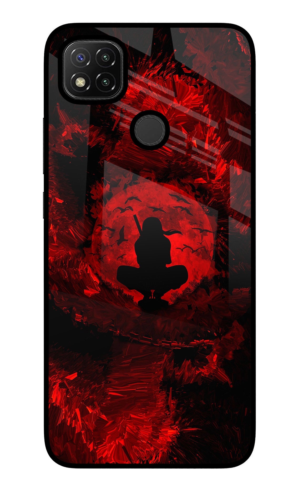 Itachi Uchiha Redmi 9 Glass Case