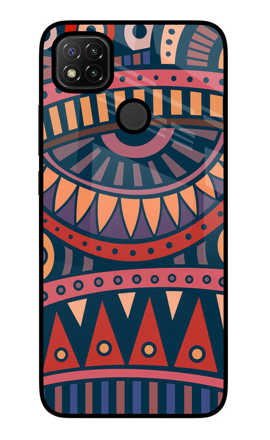 African Culture Design Redmi 9 Glass Case