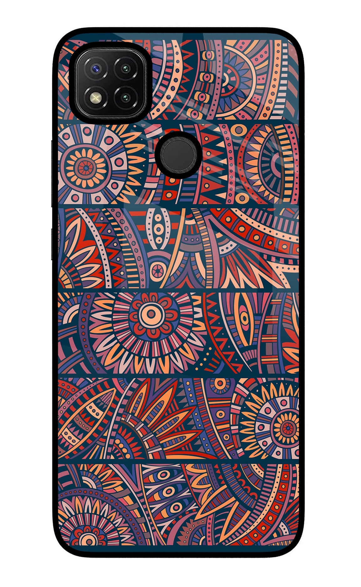 African Culture Design Redmi 9 Glass Case