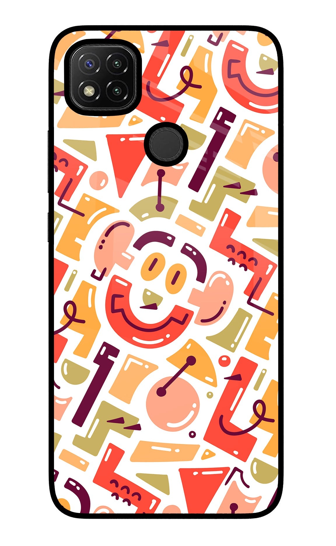 Doodle Pattern Redmi 9 Back Cover