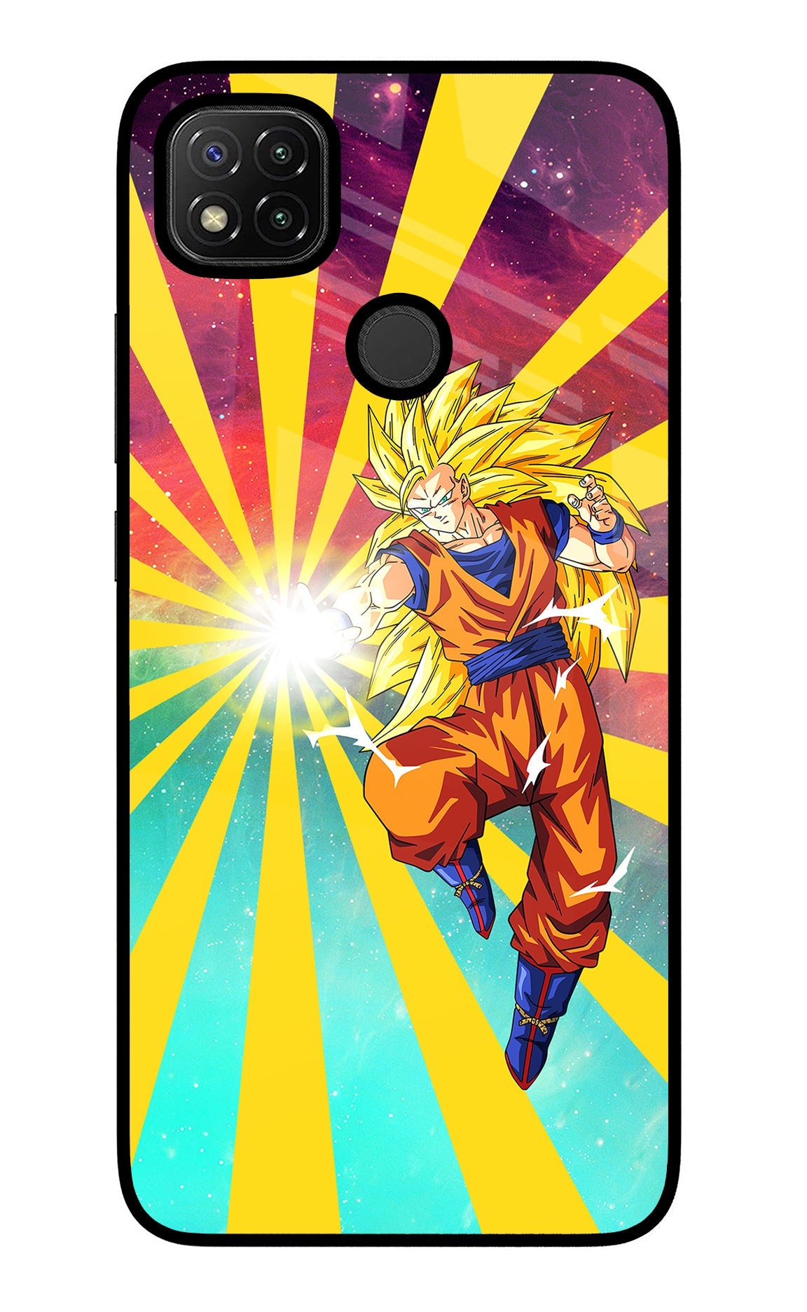 Goku Super Saiyan Redmi 9 Glass Case