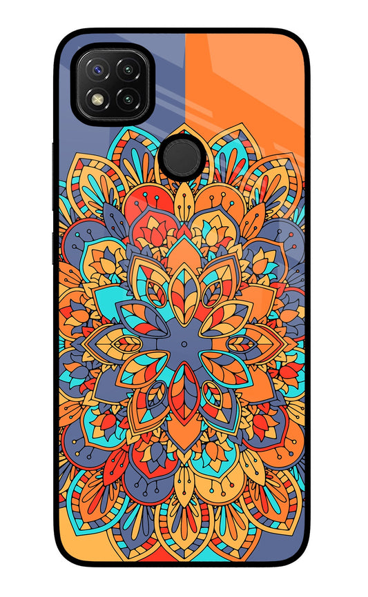 Color Mandala Redmi 9 Glass Case