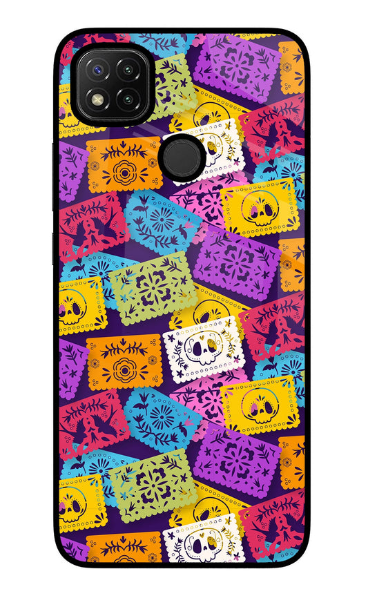 Mexican Pattern Redmi 9 Glass Case