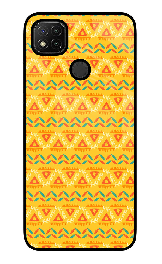 Tribal Pattern Redmi 9 Glass Case