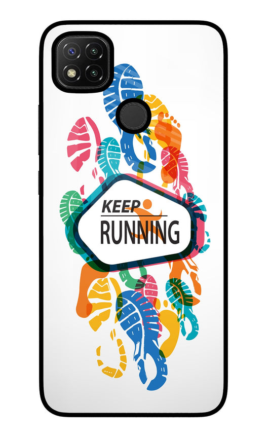 Keep Running Redmi 9 Glass Case