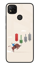 Bull Trading Momentum Redmi 9 Glass Case