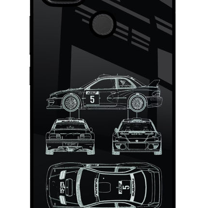 WRC'99 Redmi 9 Glass Case