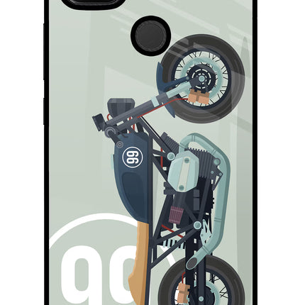 Classic Cafe Racer 99 Redmi 9 Glass Case