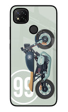 Classic Cafe Racer 99 Redmi 9 Glass Case