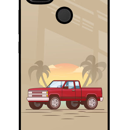 Desert Classic Drive Redmi 9 Glass Case