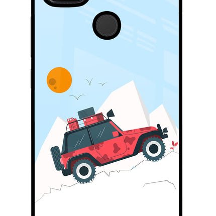 Mountain Trail Beast Redmi 9 Glass Case