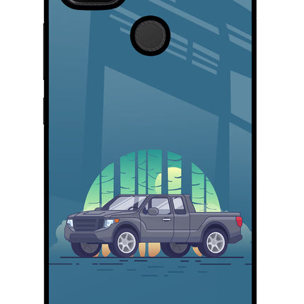 Retro Garage Vibe Redmi 9 Glass Case