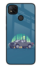 Retro Garage Vibe Redmi 9 Glass Case