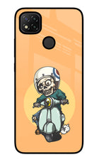 Undead Biker Redmi 9 Glass Case