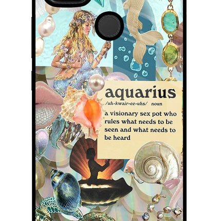 Aquarius Zodiac Redmi 9 Glass Case