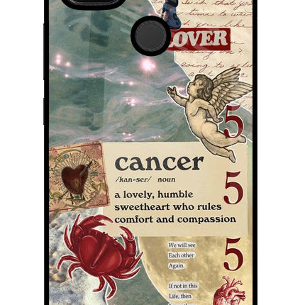 Cancer Zodiac Redmi 9 Glass Case