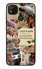 Capricorn Zodiac Redmi 9 Glass Case