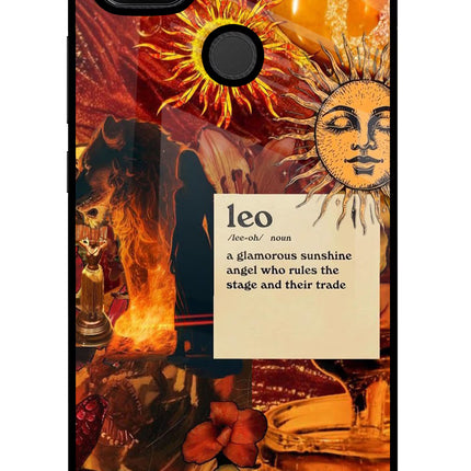 Leo Zodiac Redmi 9 Glass Case