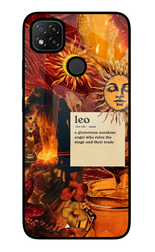 Leo Zodiac Redmi 9 Glass Case