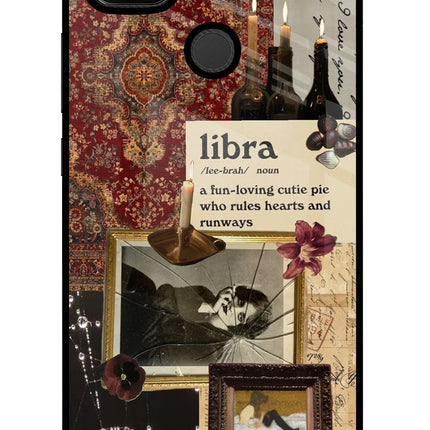 Libra Zodiac Redmi 9 Glass Case