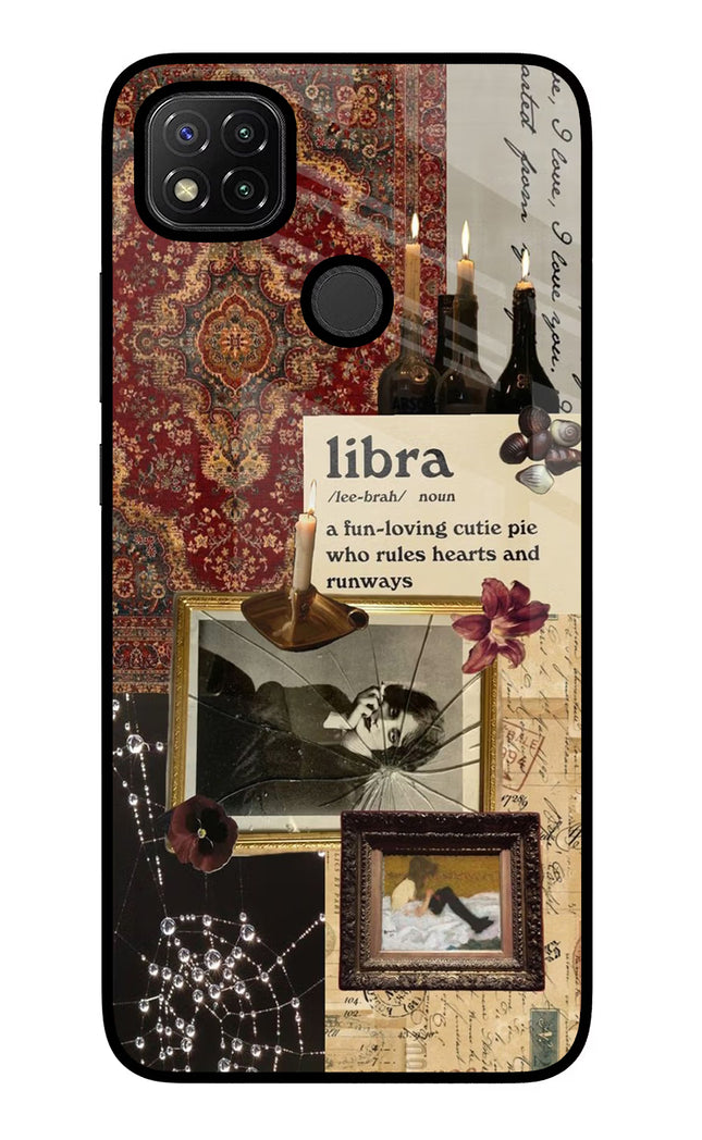 Libra Zodiac Redmi 9 Glass Case