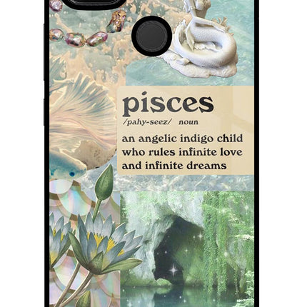 Pisces Zodiac Redmi 9 Glass Case