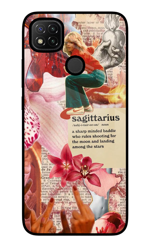 Sagittarius Zodiac Redmi 9 Glass Case