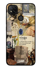 Virgo Zodiac Redmi 9 Glass Case