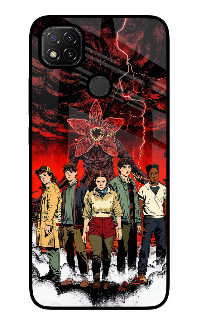 Ordinary Things Characters Redmi 9 Glass Case
