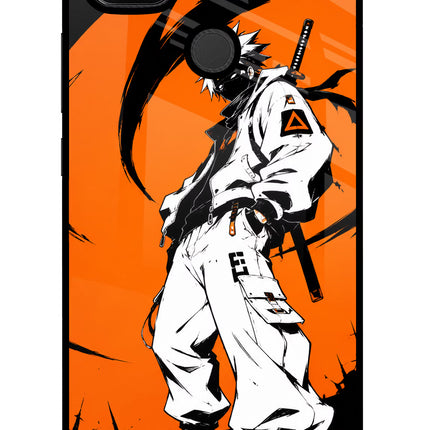 Street Samurai  Redmi 9 Glass Case