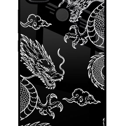 Twin Dragons Redmi 9 Glass Case