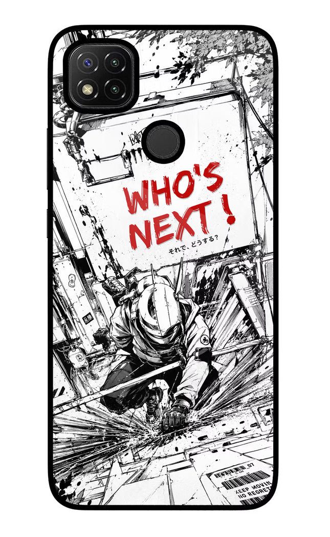 Who's Next Redmi 9 Glass Case