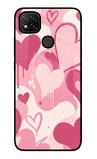 Hearty case Redmi 9 Glass Case