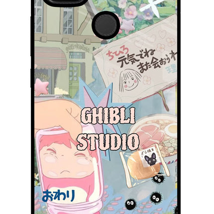 Studio Ghibli Redmi 9 Glass Case