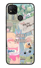 Studio Ghibli Redmi 9 Glass Case