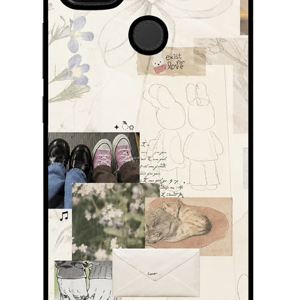 Soft Aesthetic Redmi 9 Glass Case