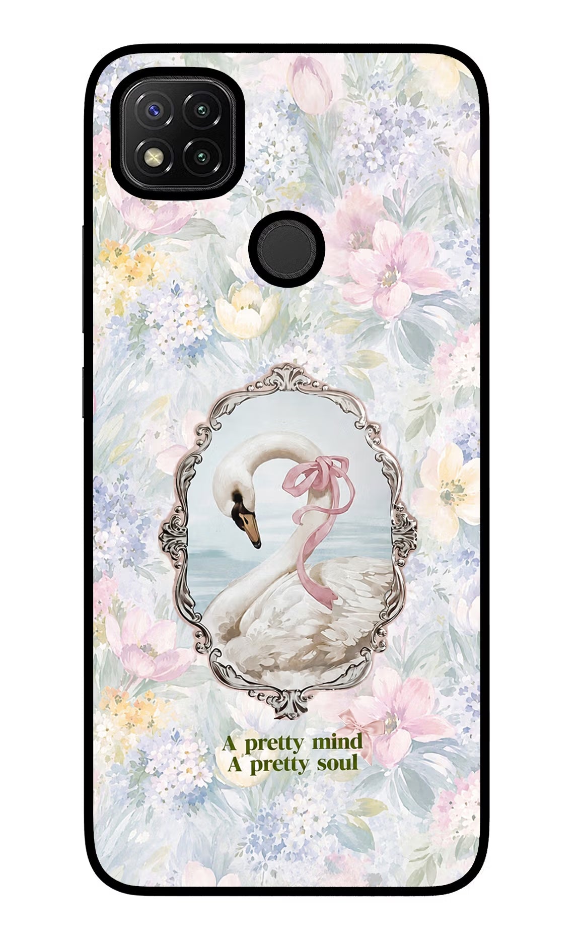 Pretty Mind Pretty Soul Redmi 9 Glass Case