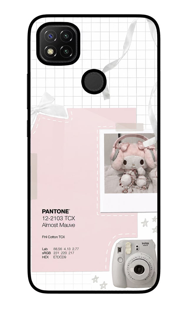 Pantone Asthetic Redmi 9 Glass Case