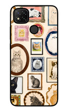 Mirror Cats Redmi 9 Glass Case