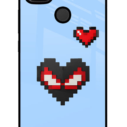 Peter Heart Redmi 9 Glass Case