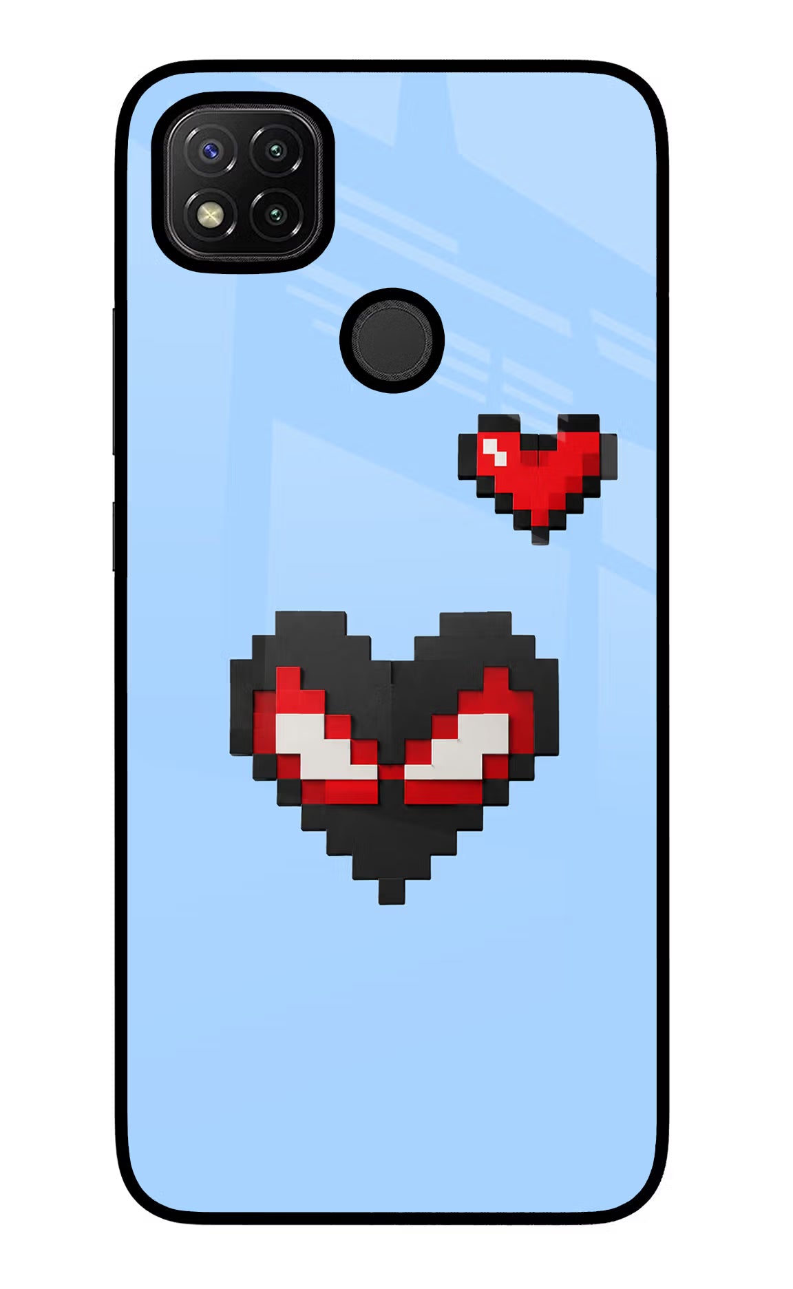 Peter Heart Redmi 9 Glass Case