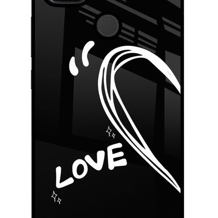 Love Line Redmi 9 Glass Case