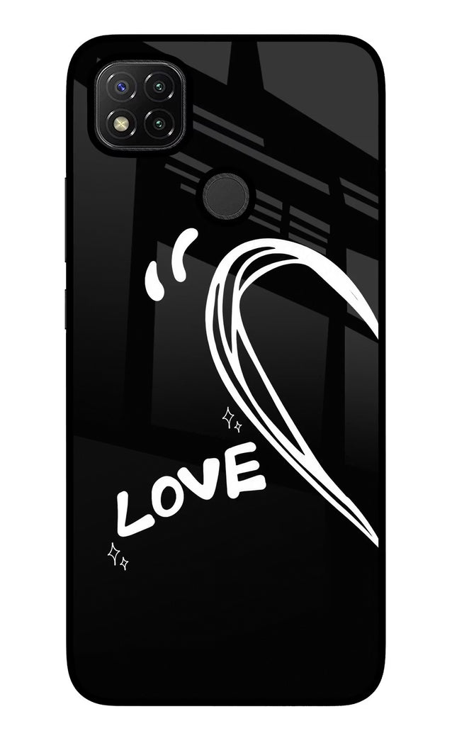 Love Line Redmi 9 Glass Case