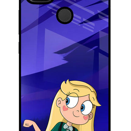 Star Glow Redmi 9 Glass Case