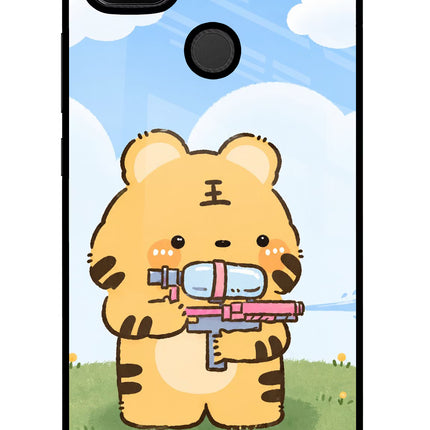 Tiger Treat Redmi 9 Glass Case