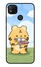 Tiger Treat Redmi 9 Glass Case
