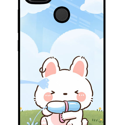 Bunny Treat Redmi 9 Glass Case