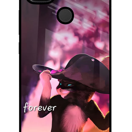 Forever Cat Redmi 9 Glass Case