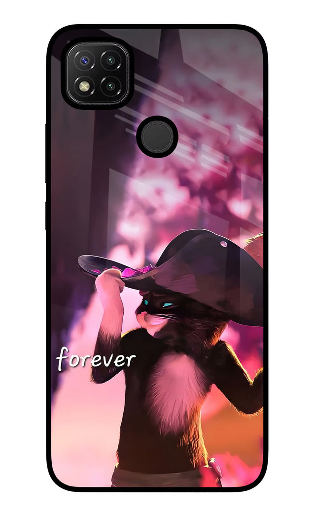 Forever Cat Redmi 9 Glass Case