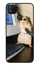Hacker Hamster Redmi 9 Glass Case